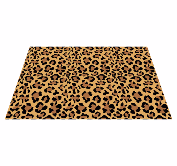 vinylový koberec zvierací vzor leopardím vzorom - Tenstickers