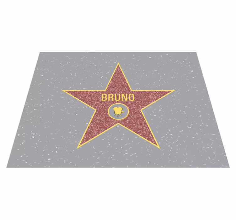 vinylový koberec s menom rozpoznávanie hviezd - Tenstickers