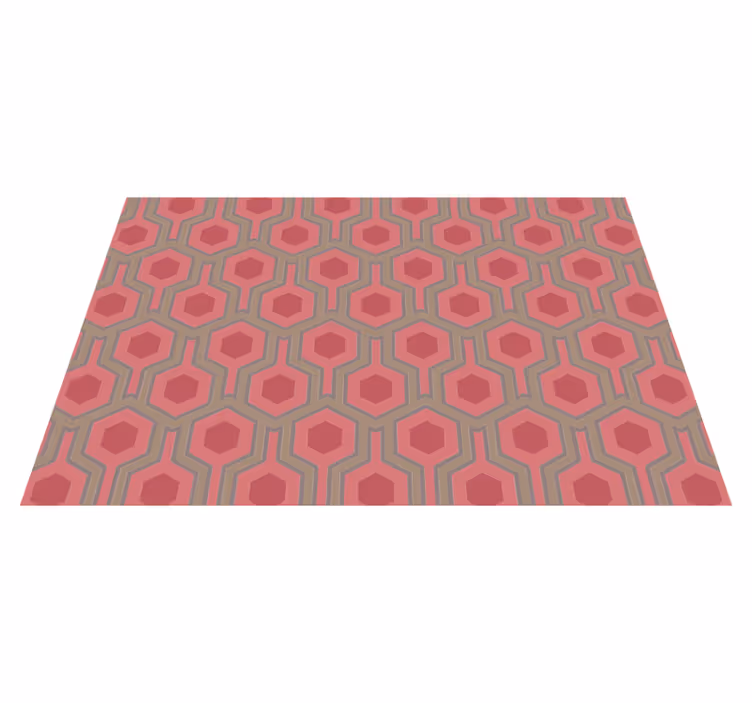 Vinylový koberec s geometrickými tvarmi včelí plást - Tenstickers
