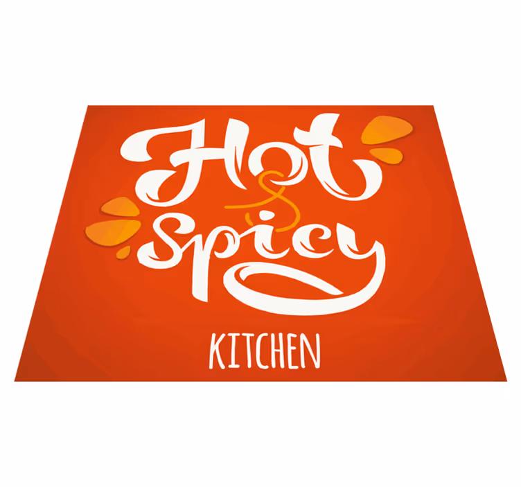 Horúci a pikantný kuchynský vinylový koberec - Tenstickers