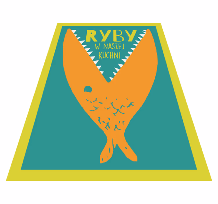vinylový koberec do kuchyne značka rybej gastronómie - Tenstickers