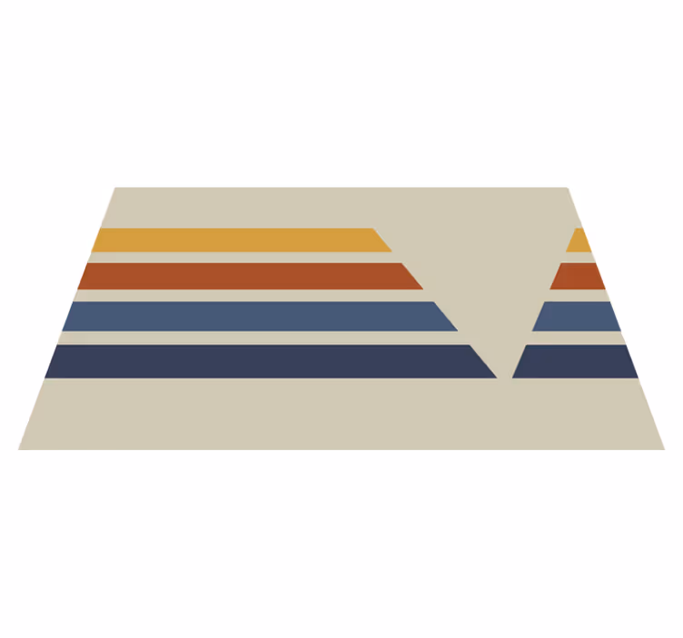 Vinylový koberec s geometrickými tvarmi v chevron vzore - Tenstickers