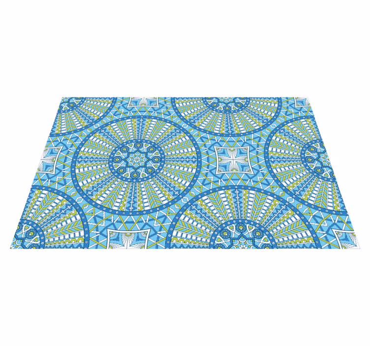 vinylový koberec mandala štýlové geometrické vzory - Tenstickers