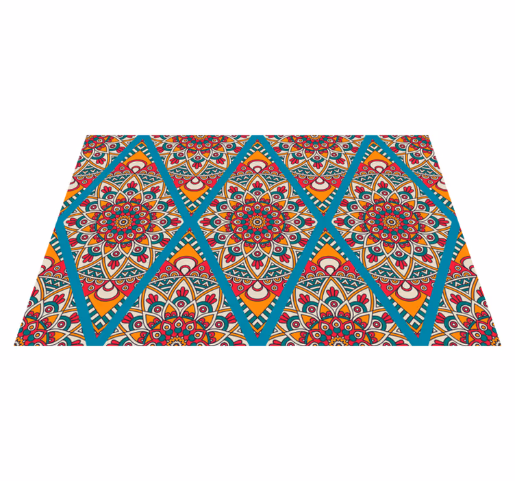 Ornamentálny farebný vintage vzor vintage koberec - Tenstickers