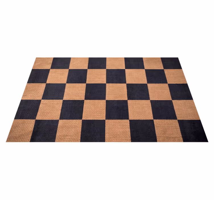 štvorcové tabakové geometrické koberce - Tenstickers