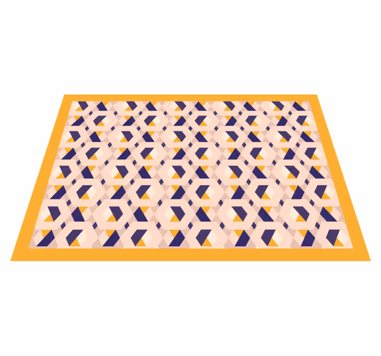 Vinylový koberec do kuchyne živý geometrický koncept - Tenstickers