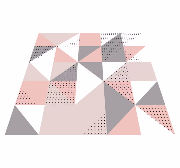 Pastelové severské trojuholníky severský vinylový koberec - Tenstickers