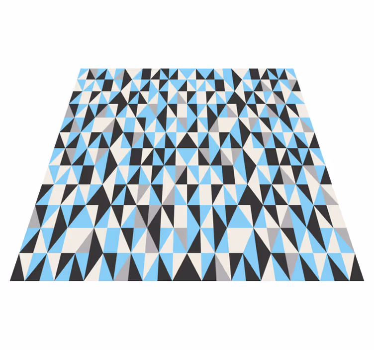vinylový koberec s geometrickýmy tvarmi trojuholníkový motív - Tenstickers