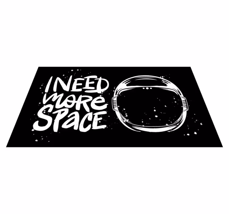 vinylový koberec citáty potrebujem priestor - Tenstickers