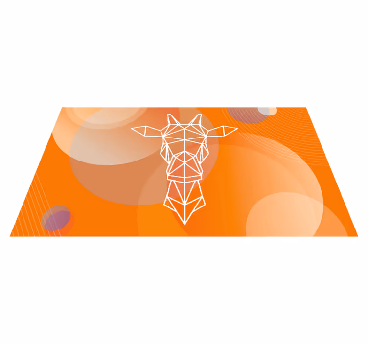 moderný vinylový koberec abstraktné geometrické vzory - Tenstickers