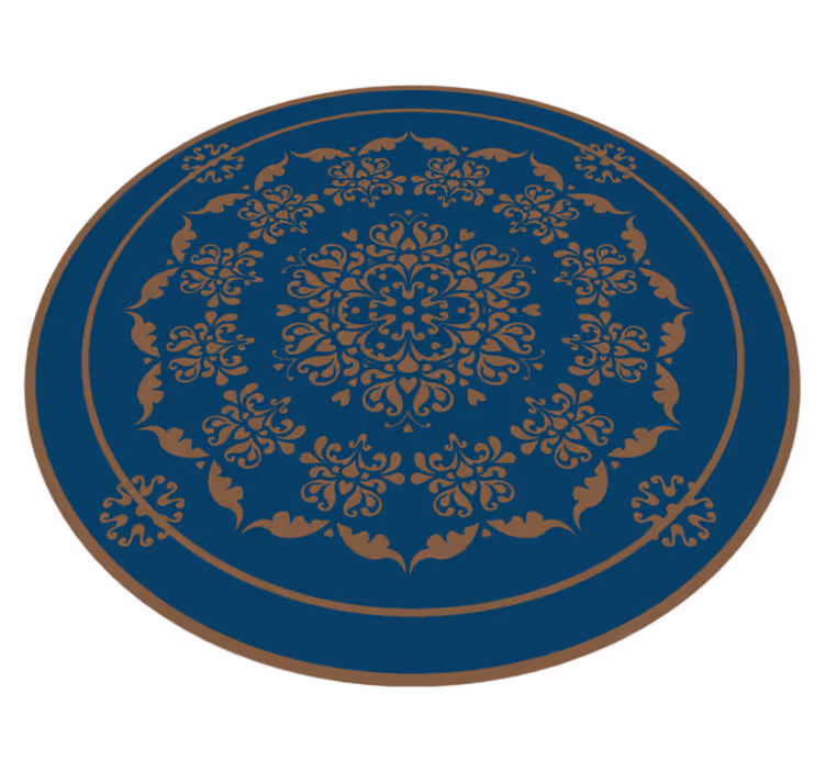 vinylový koberec mandala elegantný okrúhly vzor - Tenstickers