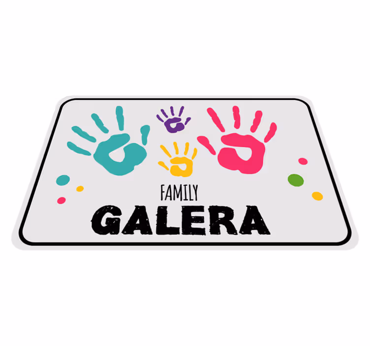 Rodinná potlač labiek, prispôsobená podložka - Tenstickers