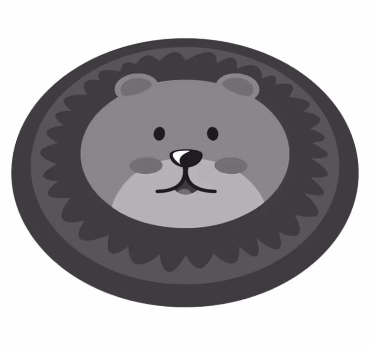 Podložka na hranie pre deti nordic grey lyon - Tenstickers