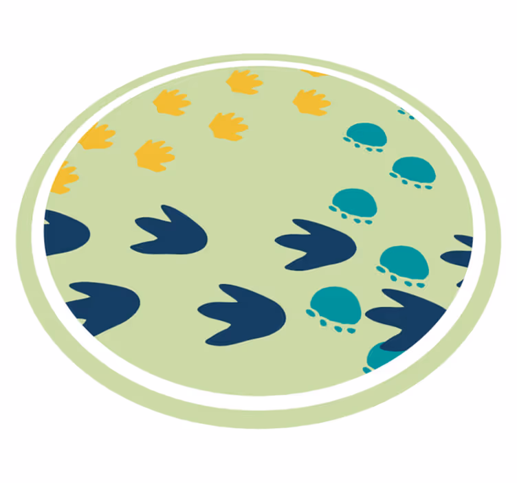 Stopy dinosaurov detská hracia podložka - Tenstickers