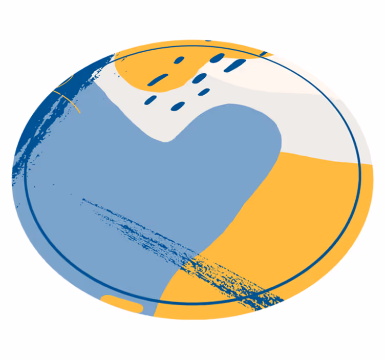 kamene vinylový koberec kruhové umenie - Tenstickers