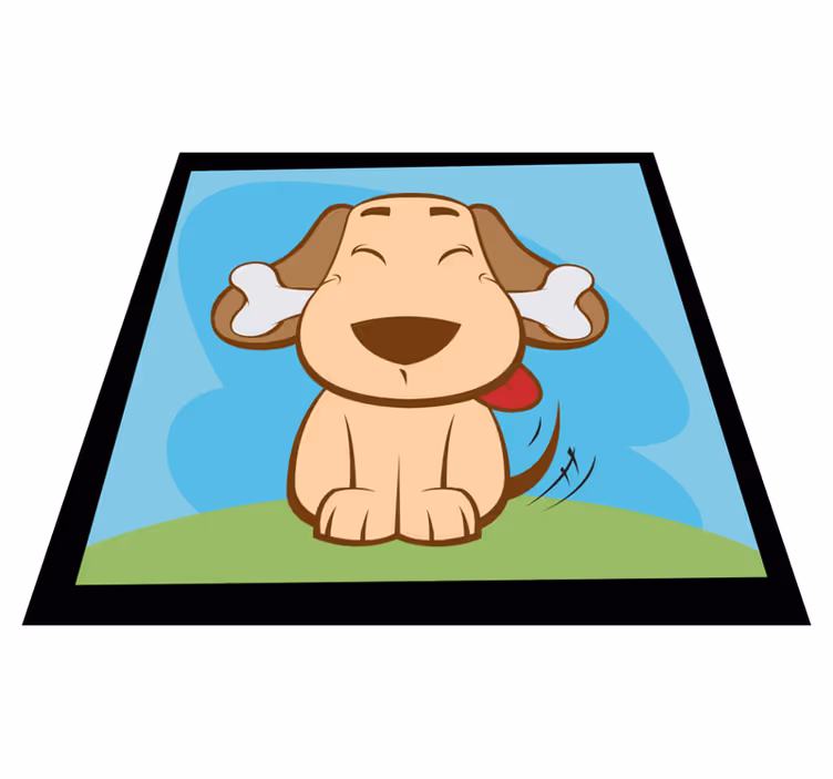 Karikatúra vinylový koberec pre psa - Tenstickers
