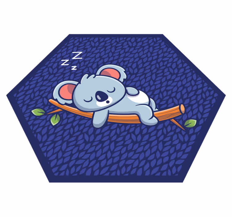 detský vinylový koberec ospalé koala mláďa - Tenstickers