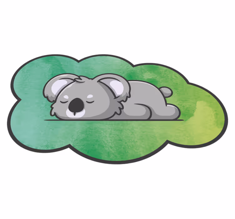 vinylový koberec pre bábätko spiaca koala - Tenstickers