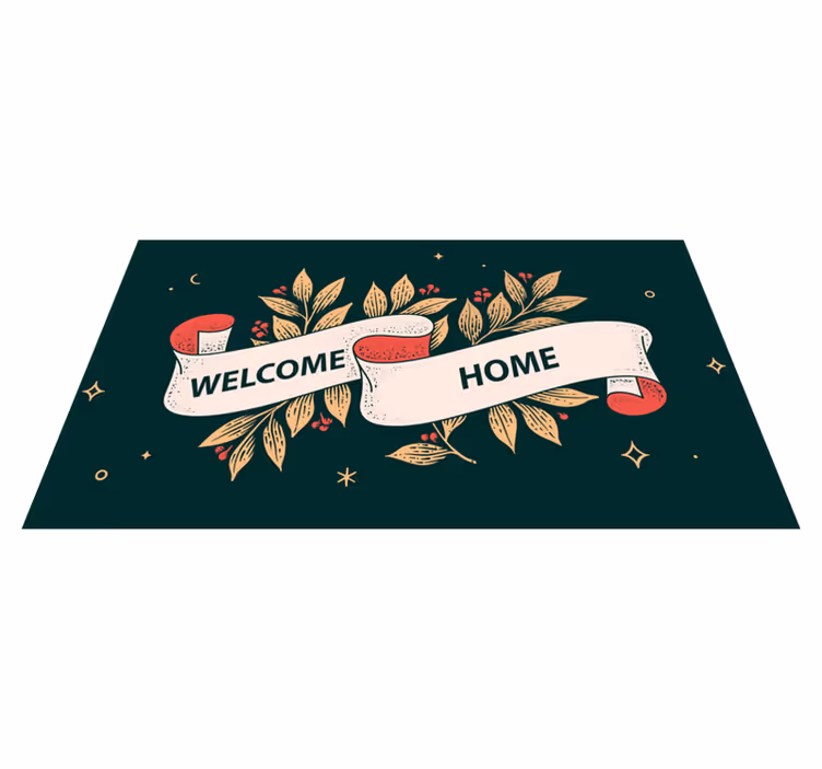 vinylový koberec do predsiene hviezdne vitajte doma - Tenstickers
