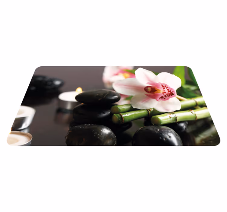 prírodný vinylový koberec orchidea pokoj - Tenstickers