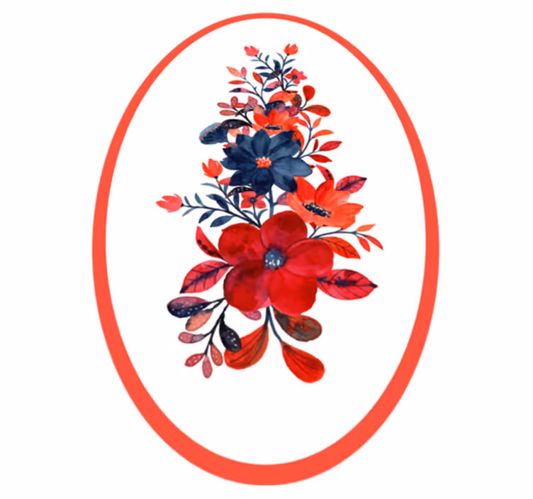 vinylový koberec s kvetmi kvetinový aranžmán - Tenstickers