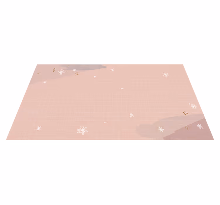 hviezdy vinylový koberec minimalistický béžový dizajn - Tenstickers
