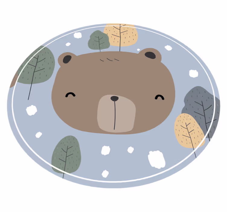 Portrét koberca zvieracieho medveďa - Tenstickers