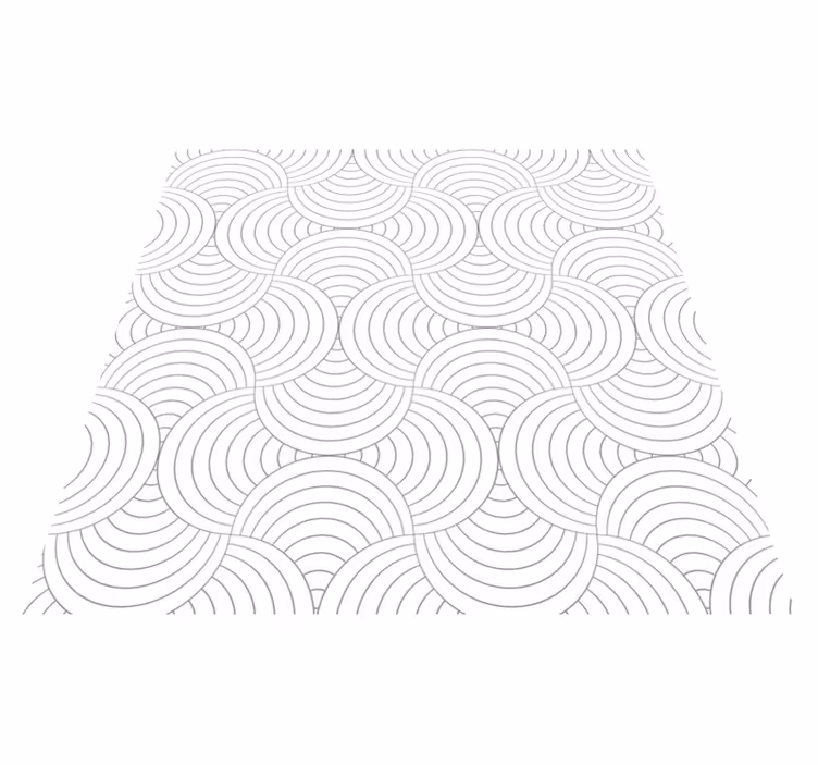 vinylový koberec minimalisticky vzor zakrivených čiar - Tenstickers