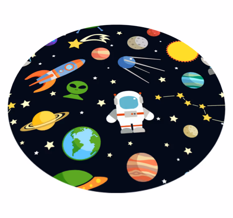 hviezdy vinylový koberec dizajn kozmických objavov - Tenstickers