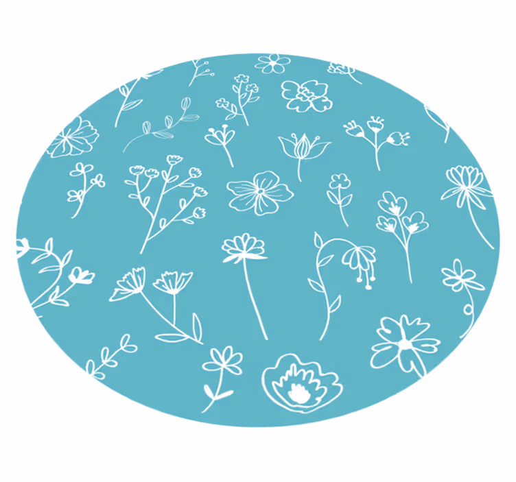 vinylový koberec s kvetmi elegantné ilustrácie - Tenstickers