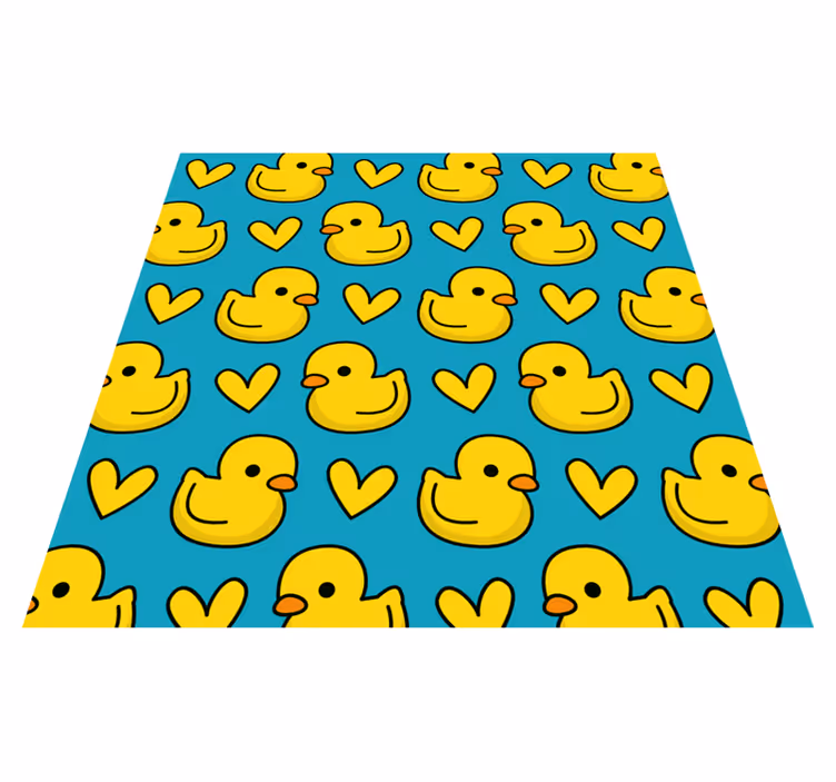 vinylový koberec do kúpelne vzor kačiatok - Tenstickers