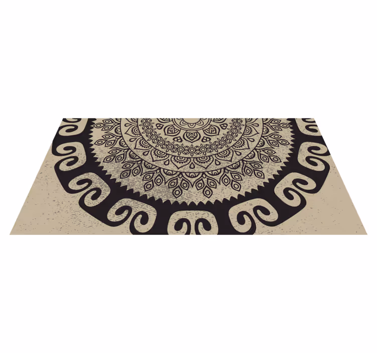 vinylový koberec mandala sofistikovaný motív - Tenstickers