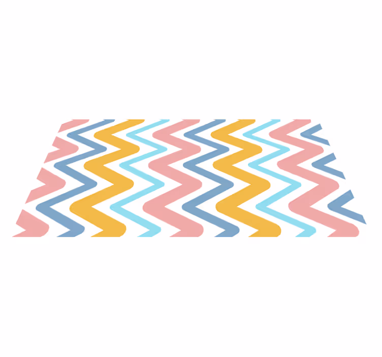 Abstraktné geometrické cikcakové vzory koberec - Tenstickers