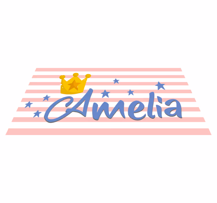 rôzne vinylové koberce pre deti koruna a hviezdy na mieru - Tenstickers