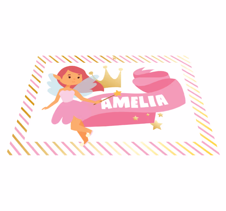 Rôzne vinylové koberce pre deti rozprávková princezná - Tenstickers