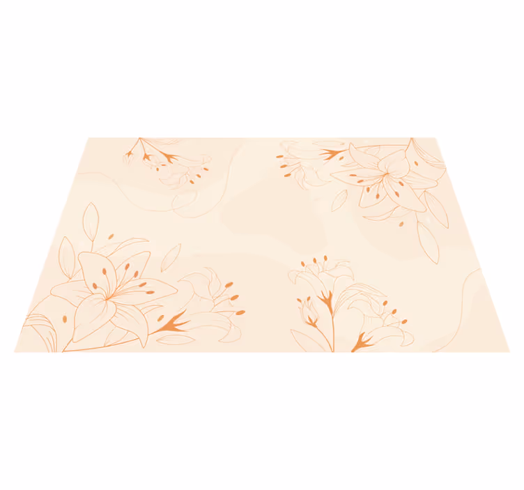 vinylový koberec s kvetmi elegantná botanická zložka - Tenstickers