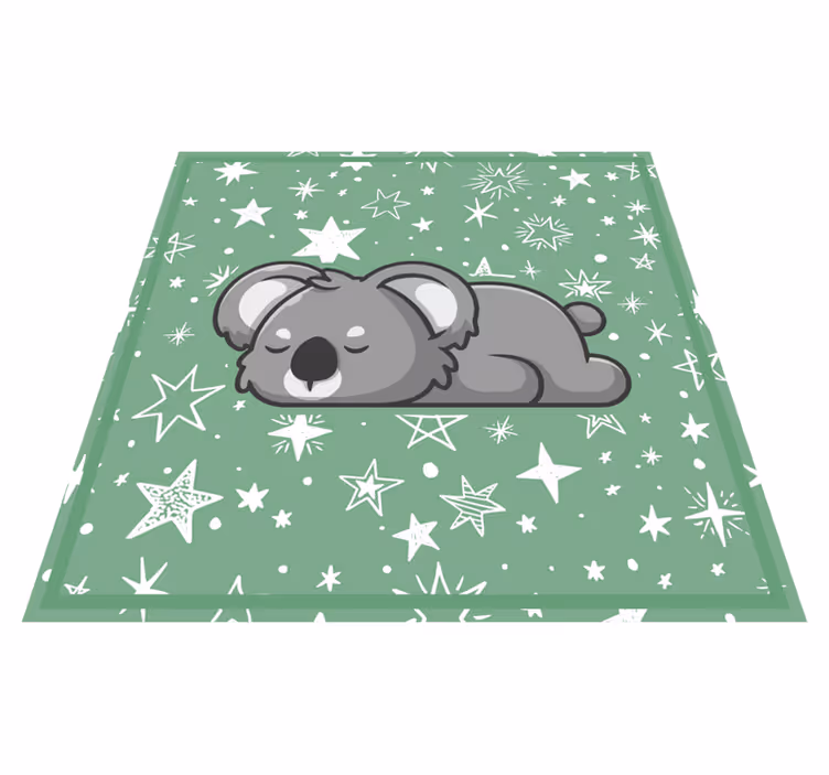 detský vinylový koberec spiace koaly hviezdy - Tenstickers