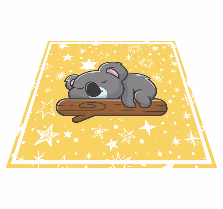 Spiaca koala na koberci so vetvou stromu - Tenstickers