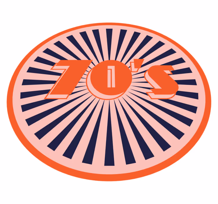 Vinylový koberec vintage retro štýl 70. Rokov - Tenstickers