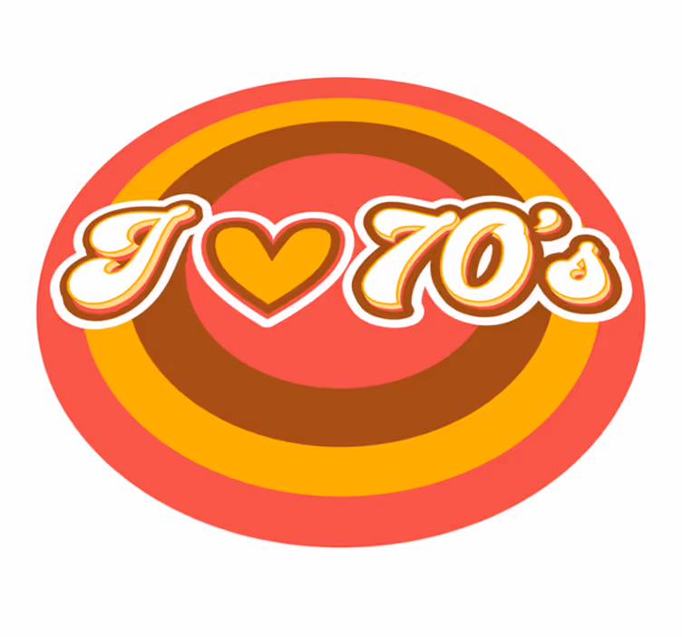 Vinylový koberec vintage retro symbol lásky - Tenstickers