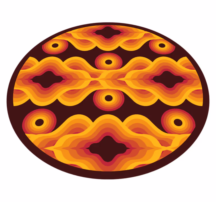 mozaika vinylový koberec vintage špirálový motív - Tenstickers