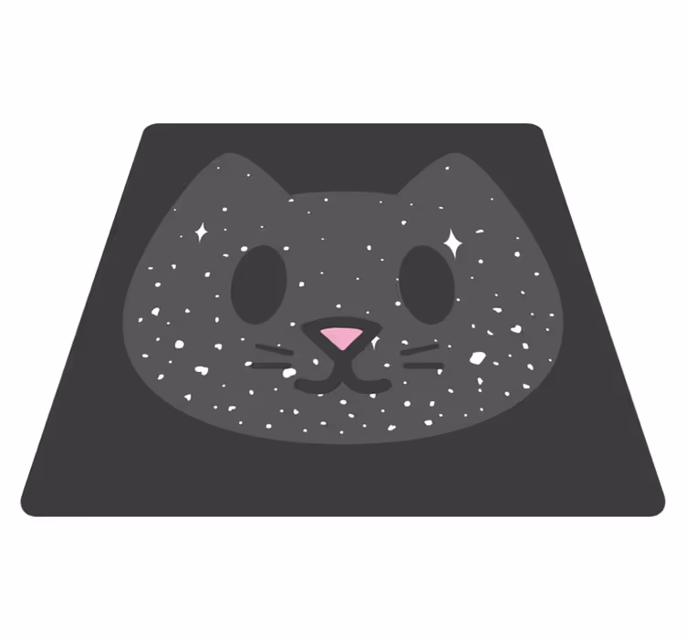 vinylový koberec pre bábätko roztomilá mačacia tvár - Tenstickers