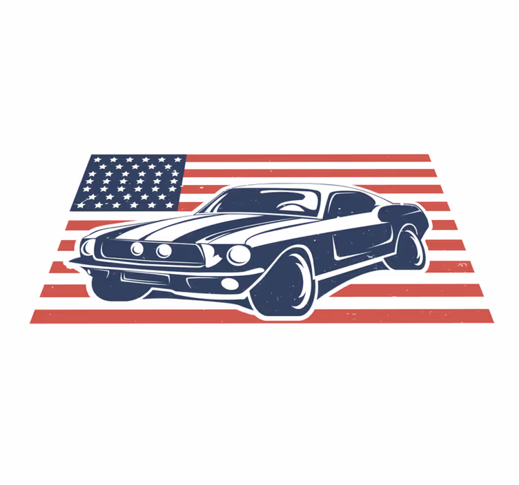 Koberec do obývacej izby s americkou legendou - Tenstickers