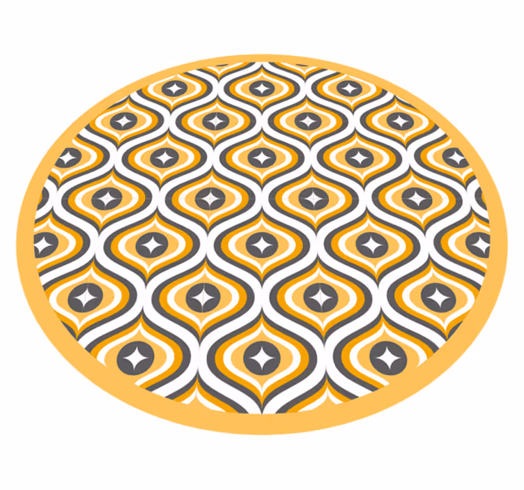 Vinylový koberec s geometrickými tvarmi klenotový vzor - Tenstickers