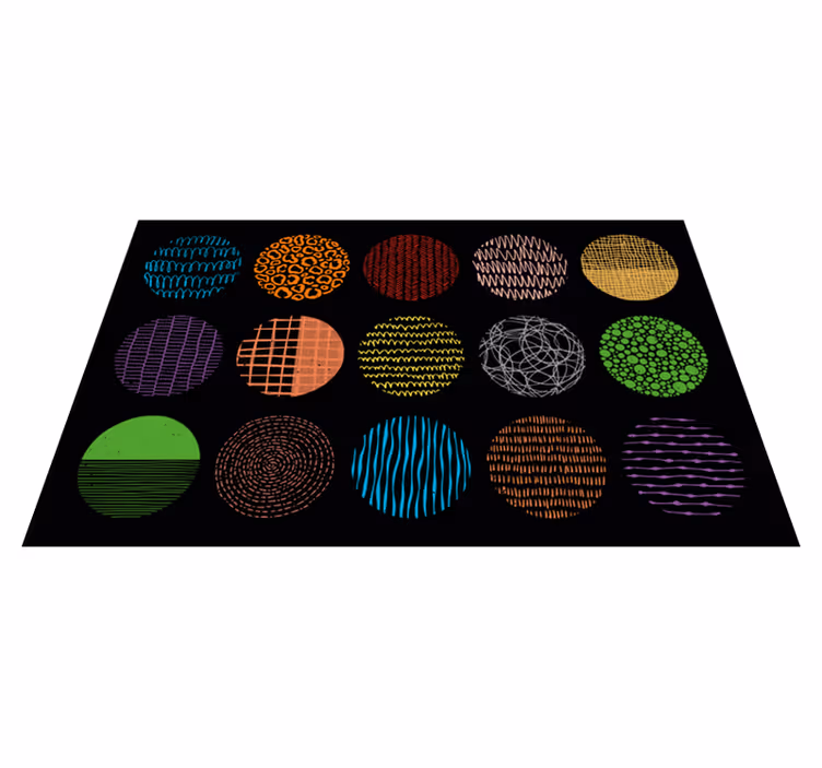 moderný vinylový koberec kolekcia žiarivých vzorov - Tenstickers