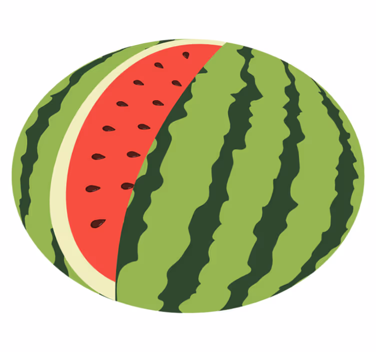 vinylový koberec do kuchyne plátok melóna - Tenstickers
