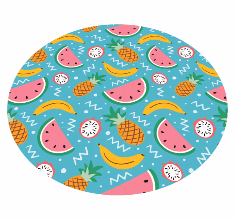 Exotické ovocie mieša kuchynské podlahové dlaždice - Tenstickers