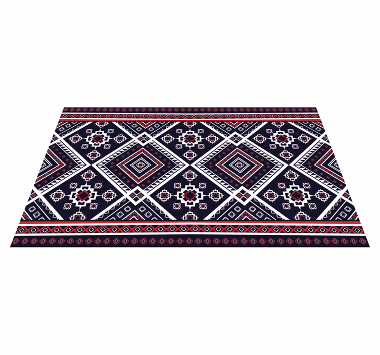 etnický vinylový koberec kultúrny geometrický motív - Tenstickers