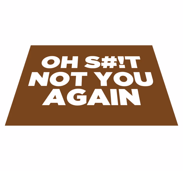 vinylový koberec do predsiene ach, nie ty znova - Tenstickers