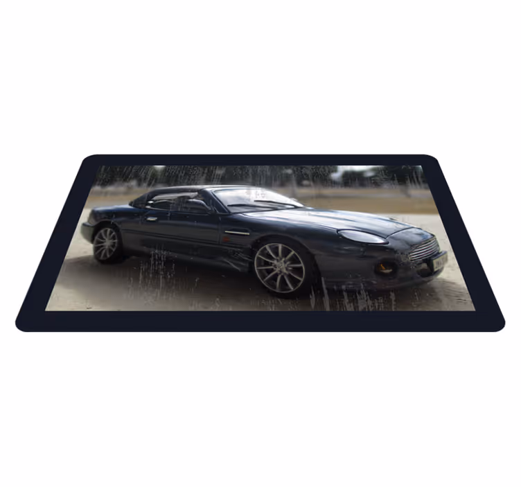 vinylový koberec cesty klasické športové auto - Tenstickers